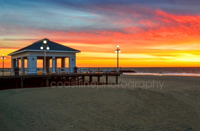 Sunrise Photography, Avon NJ, Beach Prints, Jersey Shore Photos, Summer, Beach, Beach Photography, Beach Prints, Ocean Prints, Color Prints image 1