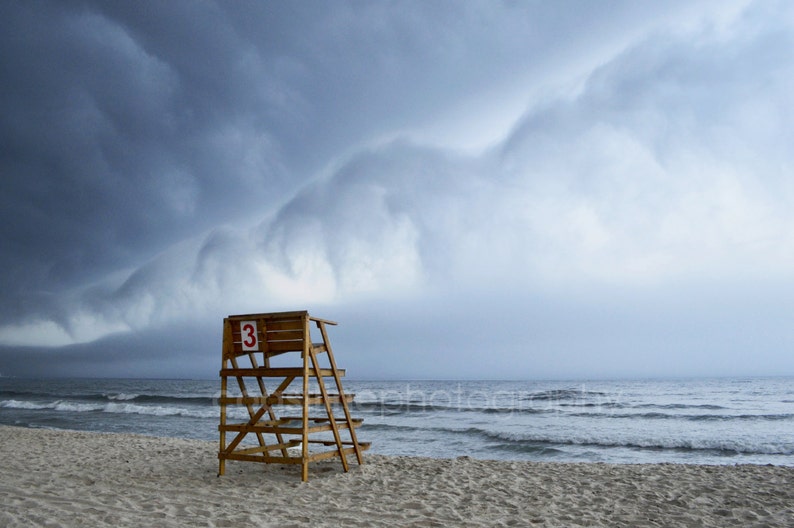 Jersey Shore Storm Prints, Storm Photography, Summer, Beach, Beach Photography, Beach Prints, Fine Art Print, Beach Decor, Thunderstorm image 1