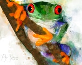 Hi! Said the Tree Frog Print