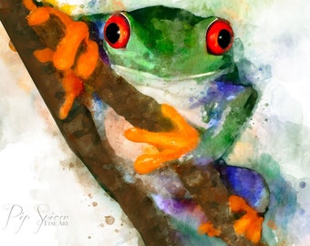 Hi! Said the Tree Frog Print