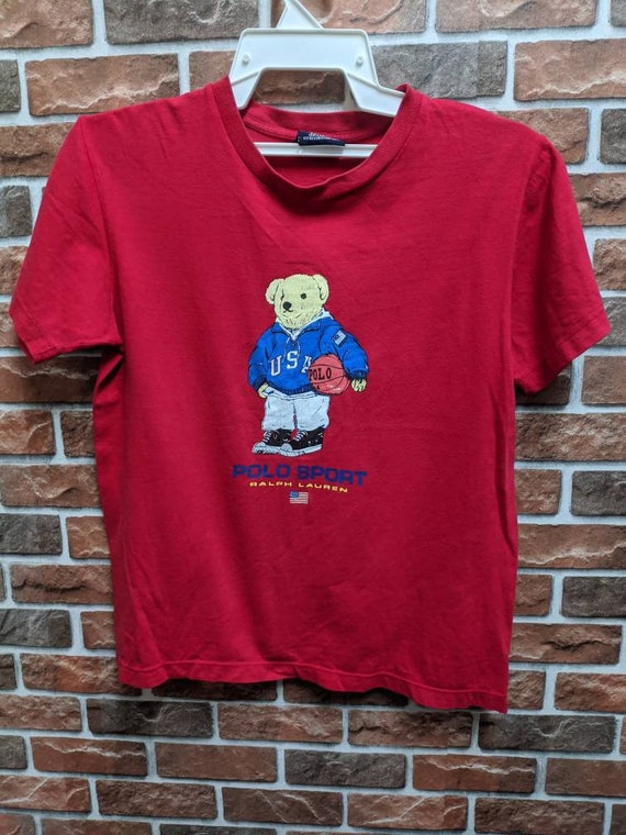 Vintage Polo Sport USA Ralph Lauren Crop Off Shirt