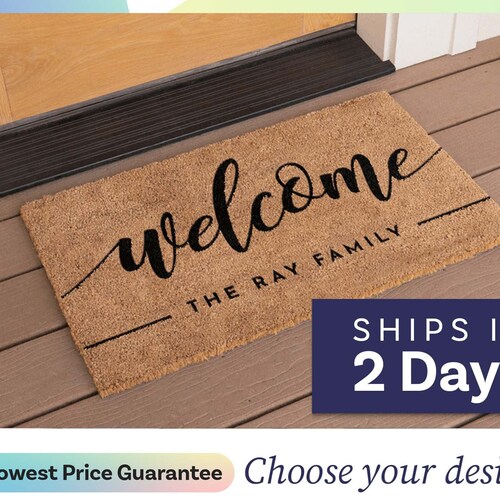 Personalized Doormat Custom Doormat Personalized Etsy