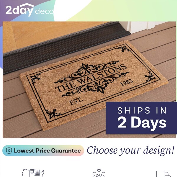 Custom Size Door Mat Etsy