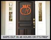 Fancy Pumpkin Monogram Wooden Pumpkin Wood Door Hanger Unpainted Wood Monogram Halloween Decor Home Decor Wood Pumpkins Rustic fall autumn