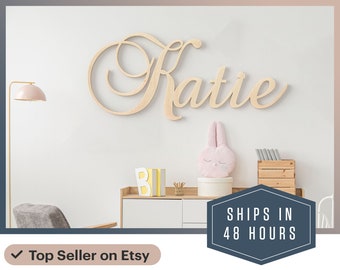 Baby wooden name sign 12 to 40 wide over crib sign nursery sign instant preview family name sign nursery decor nursery letters