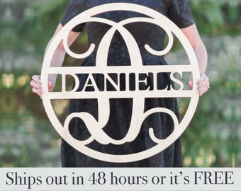 Monogram Wall Decor Etsy