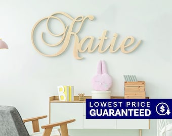 Custom Name Sign, 12" to 55" Wide, Nursery Name Sign, Wooden Name Sign, Baby Name Sign, Nursery name Sign, Wood Name Sign, Custom Name Sign