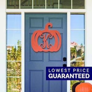 Fall Decor, Halloween Decor, Wooden Pumpkin Door Hanger, Wood Monogram, Home Decor, Wood Pumpkins, Autumn Decor