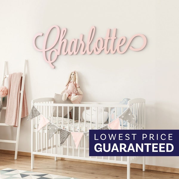 Custom Name Sign, 12" to 55" Wide, Nursery Name Sign, Wooden Name Sign, Baby Name Sign, Nursery name Sign, Wood Name Sign, Custom Name Sign