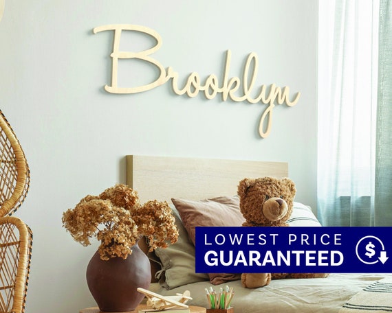 Custom Name Sign, 12" to 55" Wide, Nursery Name Sign, Wooden Name Sign, Baby Name Sign, Nursery name Sign, Wood Name Sign, Custom Name Sign