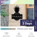 Custom Metal Address Sign - Pineapple Sign - Metal House Numbers - Metal Address Plaque - Pineapple Decor - Tropical Decor - Housewarming 