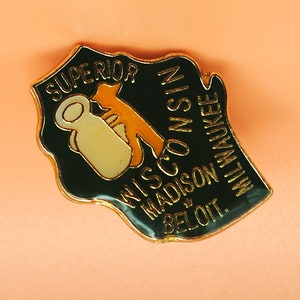 Pin de solapa de esmalte vintage de Wisconsin Green Bay