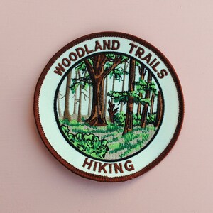 Woodland Trails Hiking Vintage Missouri Patch BIG