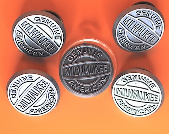 Juego de 5 pines de plástico plateado de Milwaukee, Wisconsin