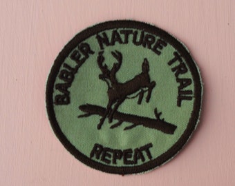 Parche vintage repetido del sendero Babler de Misuri