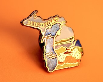 ヴィンテージミシガンタイタック。アメリカーナ、コレクターズアイテム