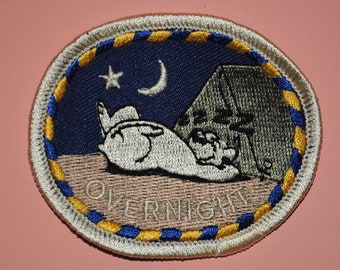 Polar Bear Tent Camping Overnight Vintage Scout Patch