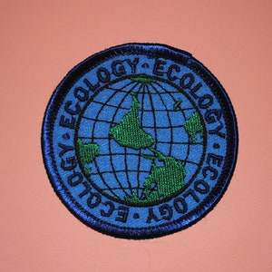 Ecologie Globe Earth Circle Kleine Vintage Patch