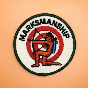 射撃術 ネイティブアーチェリーターゲット 弓矢 インディアン ヴィンテージ パッチ