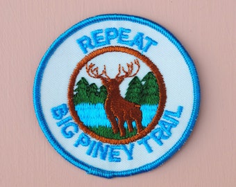 Vintage repetir Big Piney Missouri Trail Circle Patch