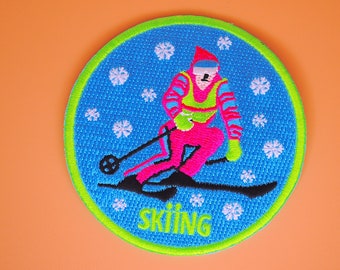 NEON jaren 1980 1990 Vintage Stijl Ski Patch