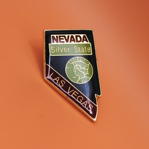 Nevada The Silver State USA Las Vegas Esmalte Lapel Pin