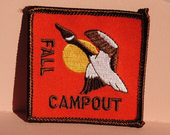 Fall Campout Canadian Goose Vintage Scout Patch