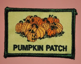 Insignia vintage de Pumpkin Patch Fall Y'all Halloween