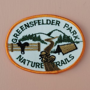 Vintage Missouri Greensfelder Park Nature Trails Hiking Patch