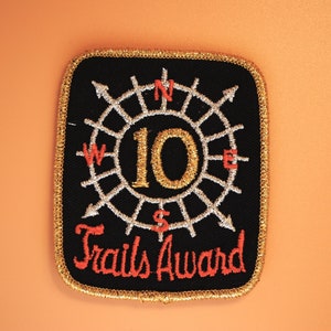 10 Trails Award Compass Vintage Scouts Patch
