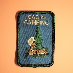Cabin Camping Vintage Patch