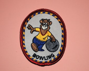 Parche de explorador vintage de oso de bolos