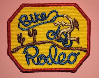 Bike Rodeo Cyclist Cycle Vintage Patch