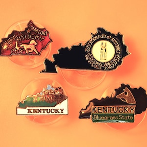 Kentucky Derby USA Bluegrass State Vintage Enamel Lapel Pin PICK ONE