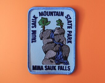 Parche vintage de los Scouts de los Ozarks de Missouri, Parque estatal Taum Sauk Mountain Falls