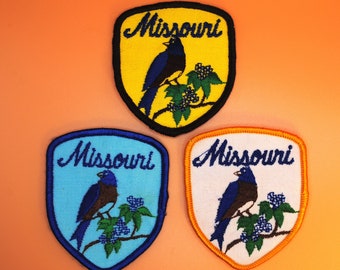 Parche de pájaros azules de Missouri