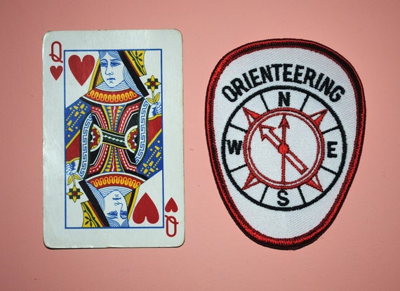 Orienteering Compass GPS Geocache Patch - image 2