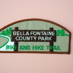 Bellafontaine County Park Bike and Hike Trail Vintage Missouri Patch