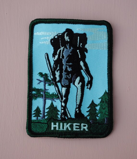 Vintage Hiker Hiking Rectangular Patch - image 4