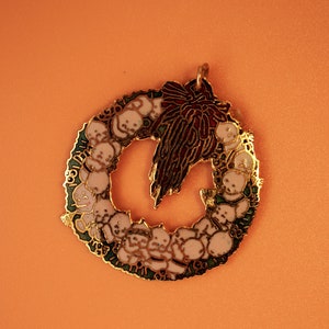 Kewpie Wreath Christmas Vintage Charm