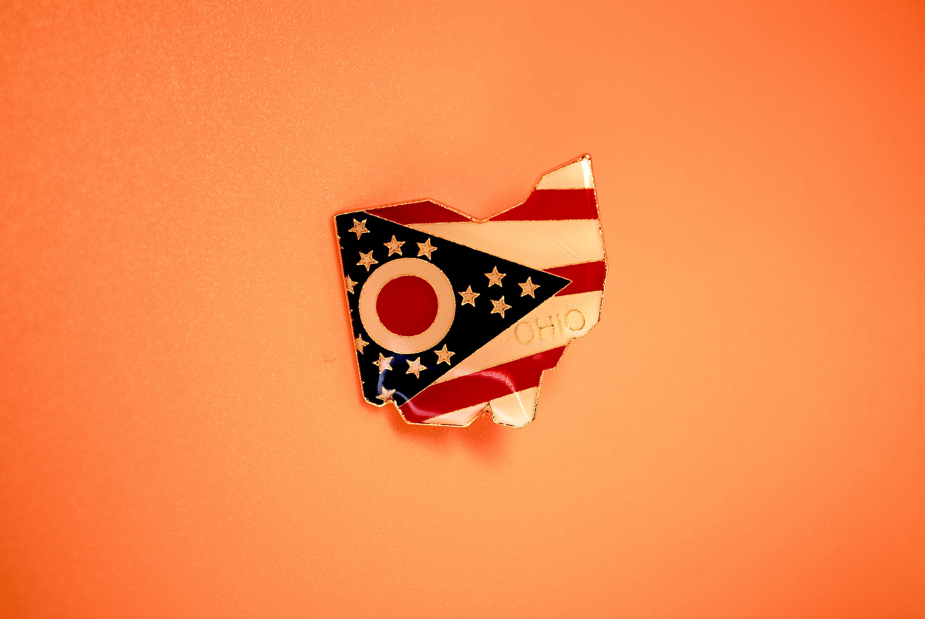 Oh Ridge Pin Ohio Oversized Vintage Enamel Lapel Pin - Etsy