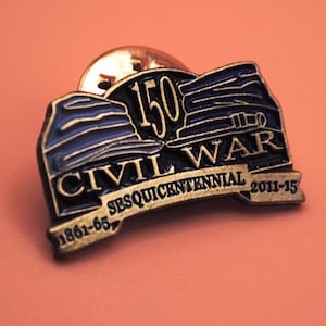 150th Civil War Sesquicentennial Anniversary Enamel Lapel Pin