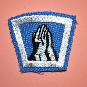 Prayer Hands Religious Pray Christian Mini Micro Patch