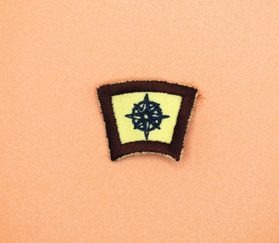 Micro Mini Compass Orienteering Nature Scout Patch - image 1