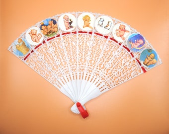 Vintage Kewpie Fan, Rose O'Neill Collectible