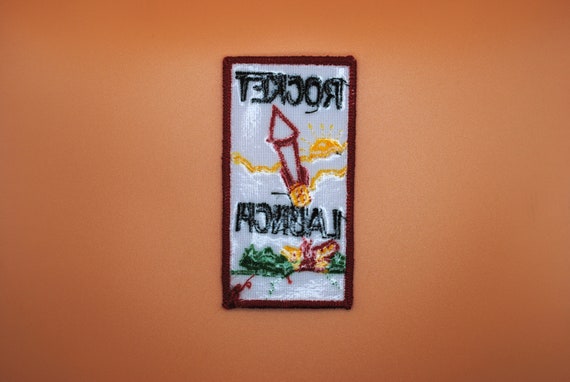 Rocket Launch Firework Dynamite Space Patch - image 2