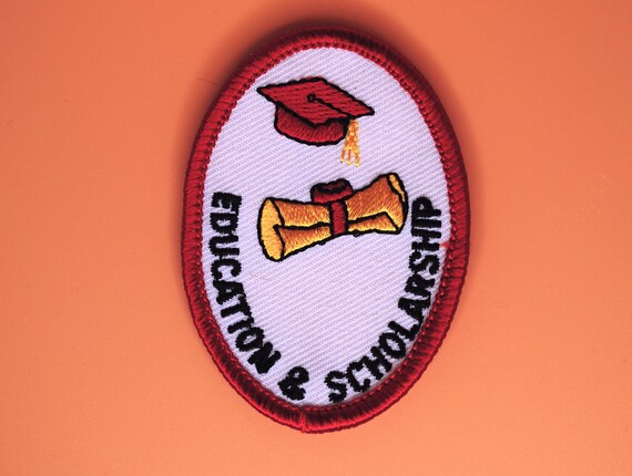 Education and Scholarship Scouts Patch Grad Graduation