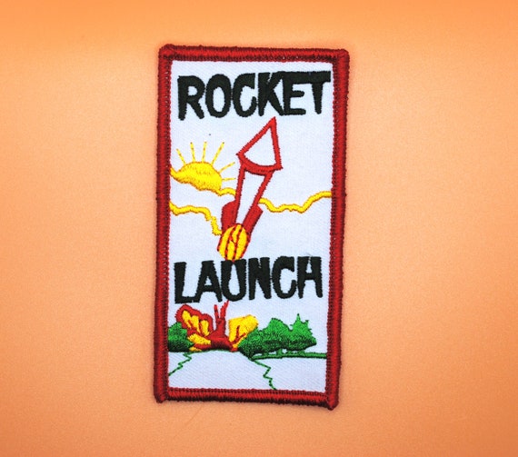 Rocket Launch Firework Dynamite Space Patch - image 1