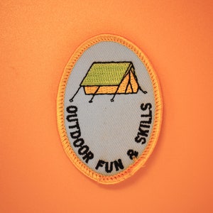Outdoor Fun and Skills Vintage Scout Patch Award