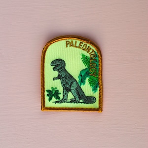 Vintage Paleontology T-Rex Dinosaur Patch